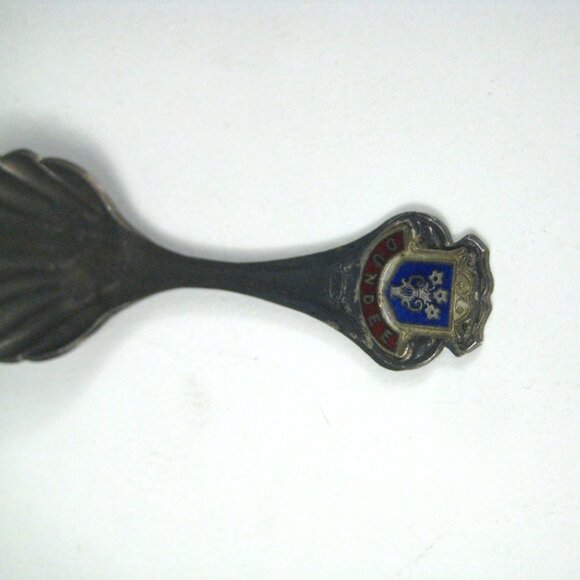 Dundee Scotland Vintage Souvenir Spoon Crown Mark Enamel - Picture 2 of 8